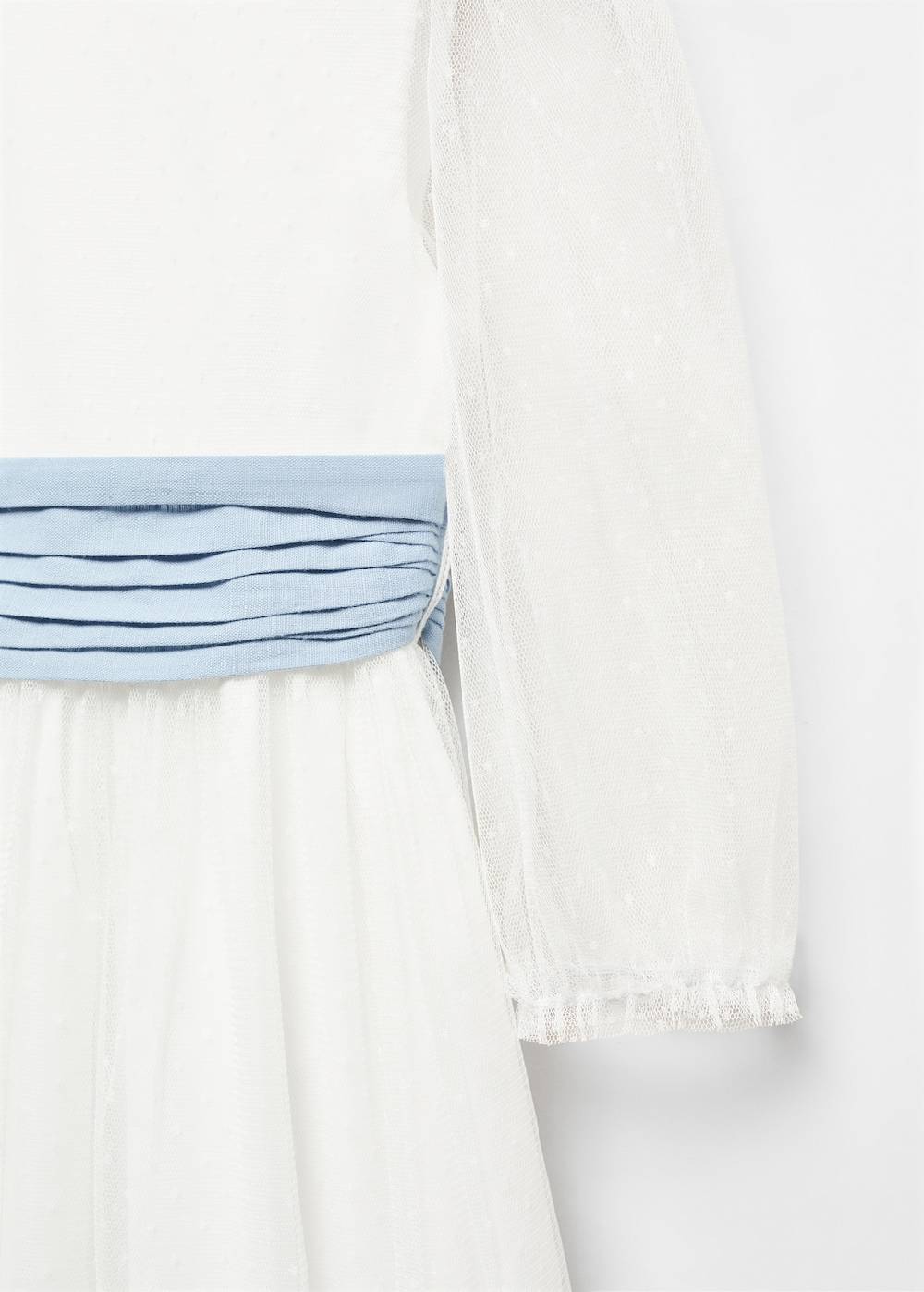 Mango Plumetis-Kleid mit Schleife Saisonschlussverkauf