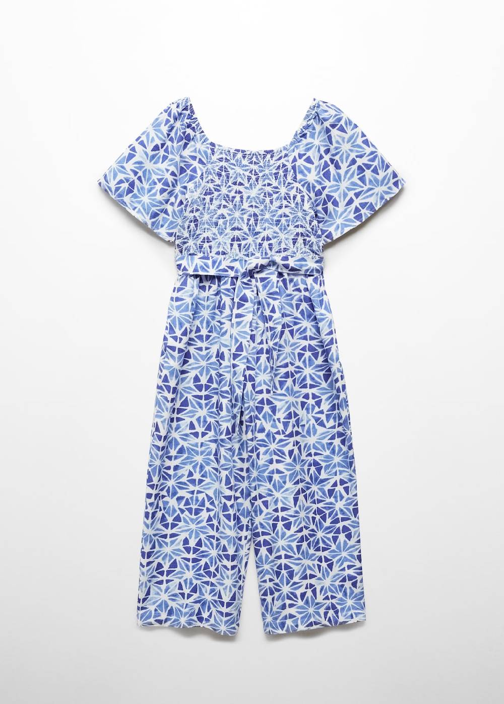 Mango Gemusterter Overall mit Gürtel Valentinstagsangebot