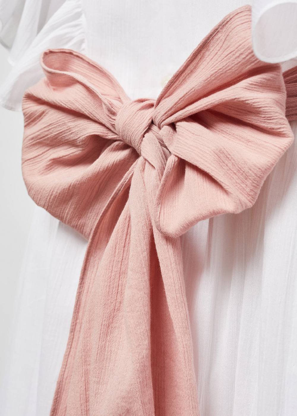 Mango Kleid aus Crinkle-Baumwolle Online Outlet