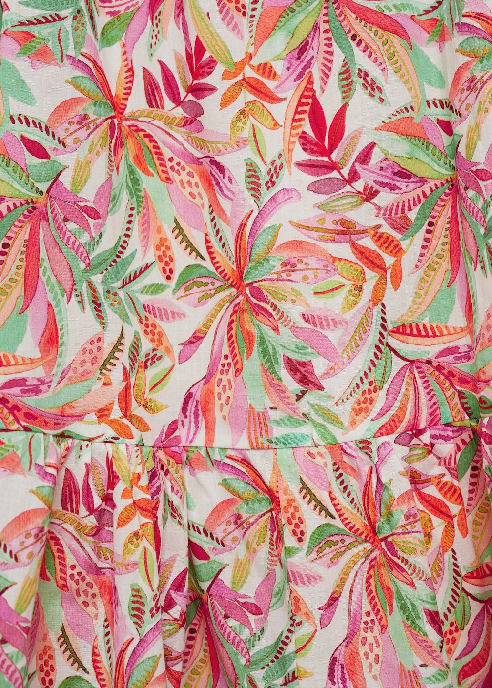 Mango Kleid mit Tropenmuster Zeitlich begrenztes Angebot