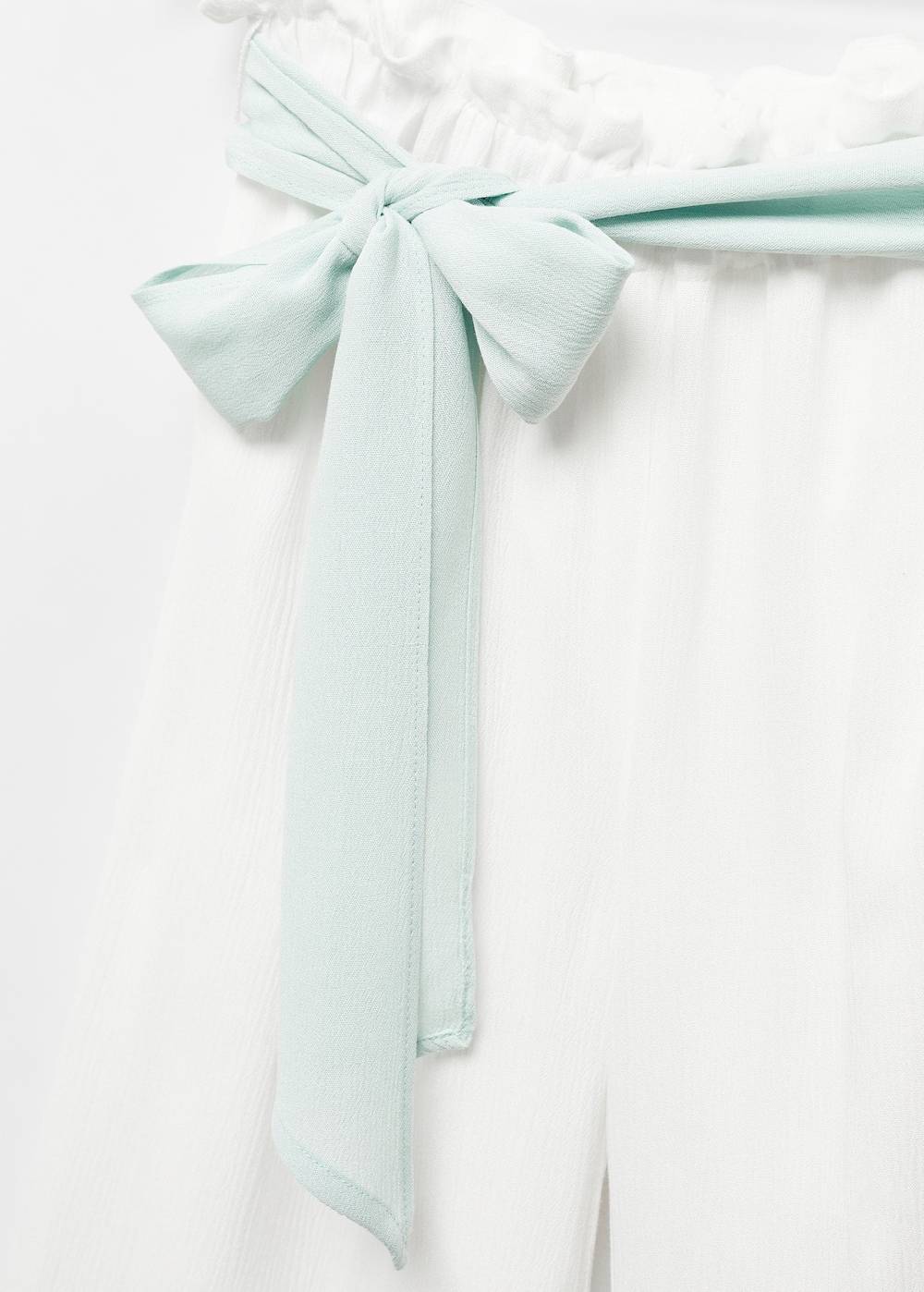 Mango Hose aus Crinkle-Gaze mit Schleife Blitzangebot