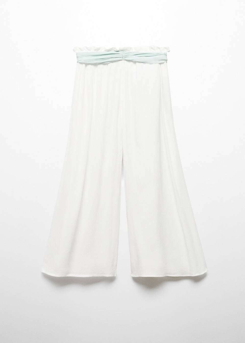 Mango Hose aus Crinkle-Gaze mit Schleife Blitzangebot