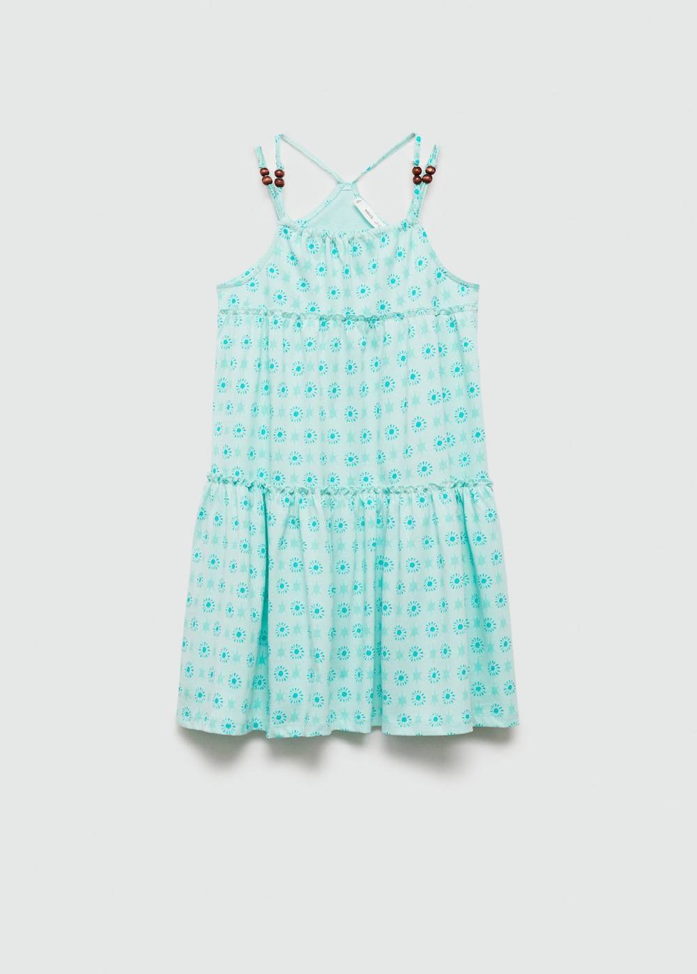 Mango Bedrucktes Kleid mit Perlen Neuheiten