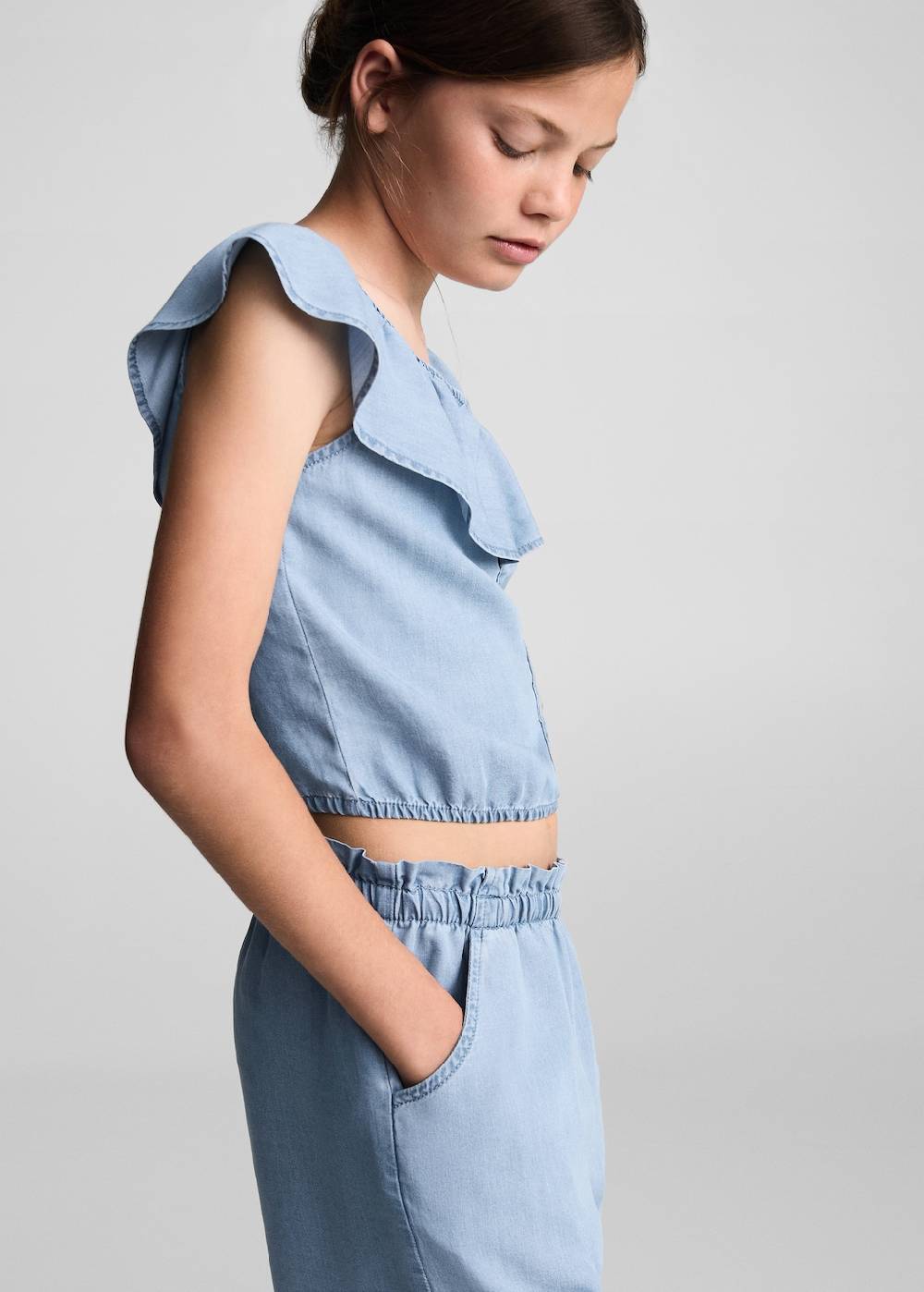 Mango Lyocell-Shorts mit Stretchbund Räumungsverkauf