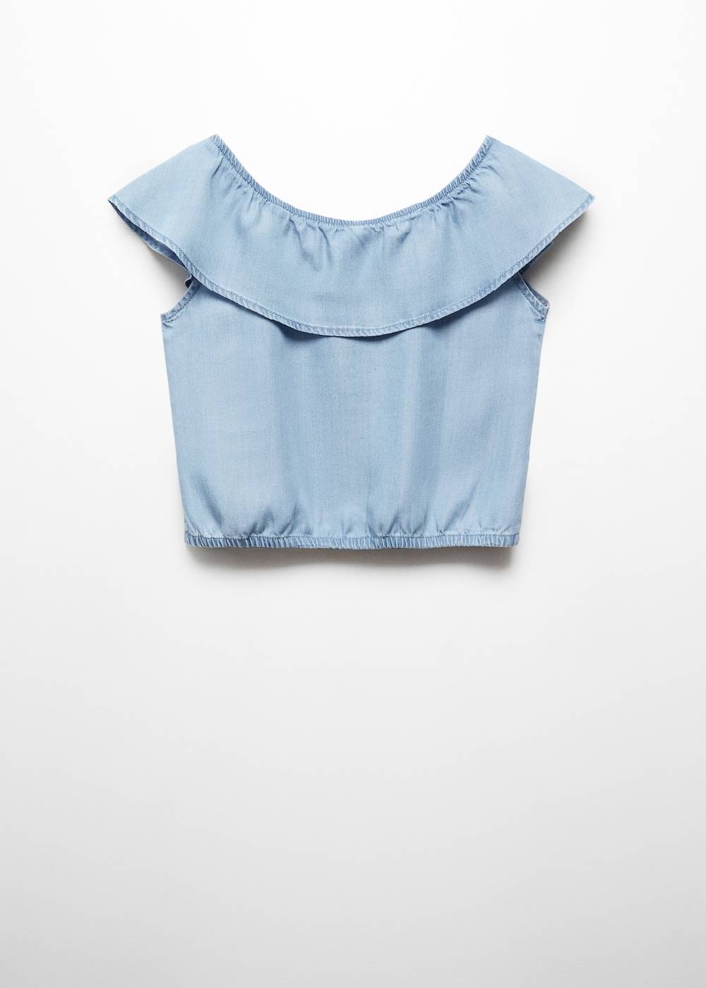 Mango Jeansbluse mit Knöpfen Kauf eins, bekomm eins gratis