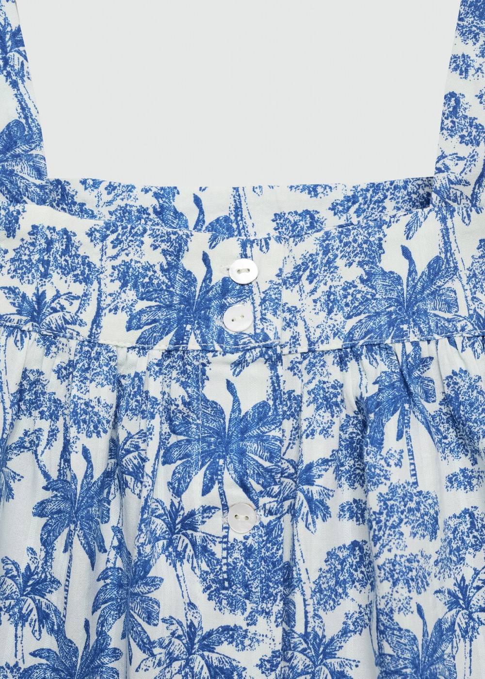 Mango Top mit Palmenprint Tägliche Deals
