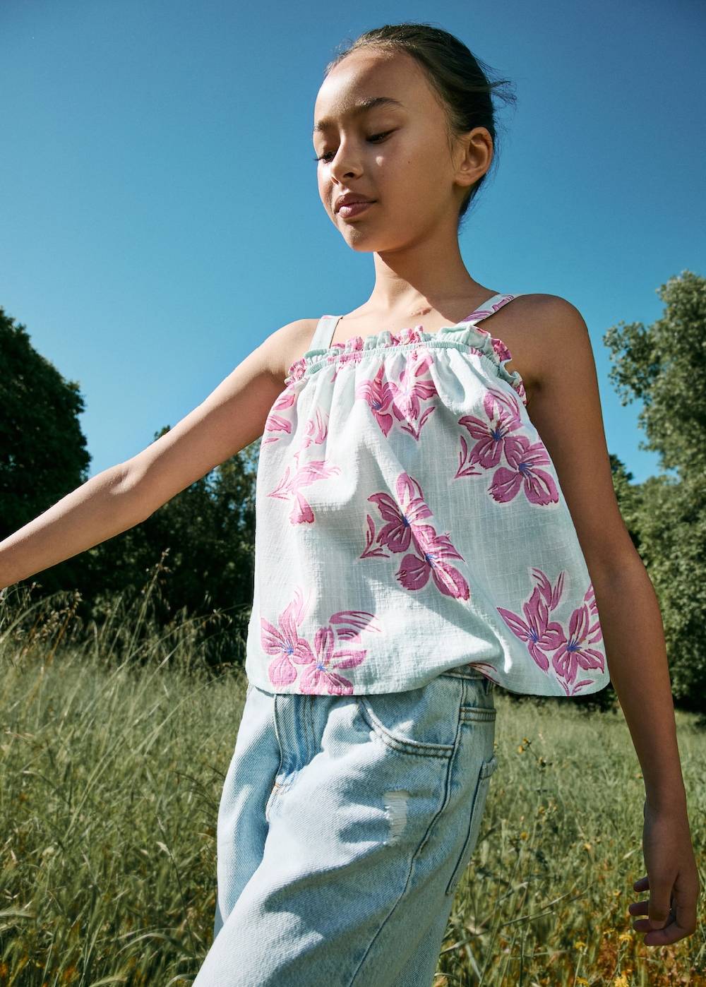 Mango Top mit Blumenmuster Wochenangebot