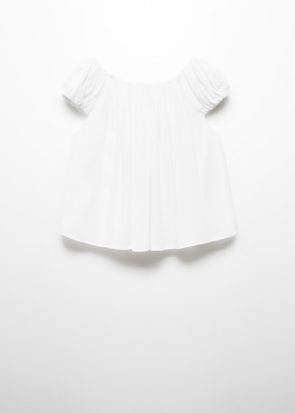 Mango Bluse mit gerafftem Detail Bis zu 50% Rabatt