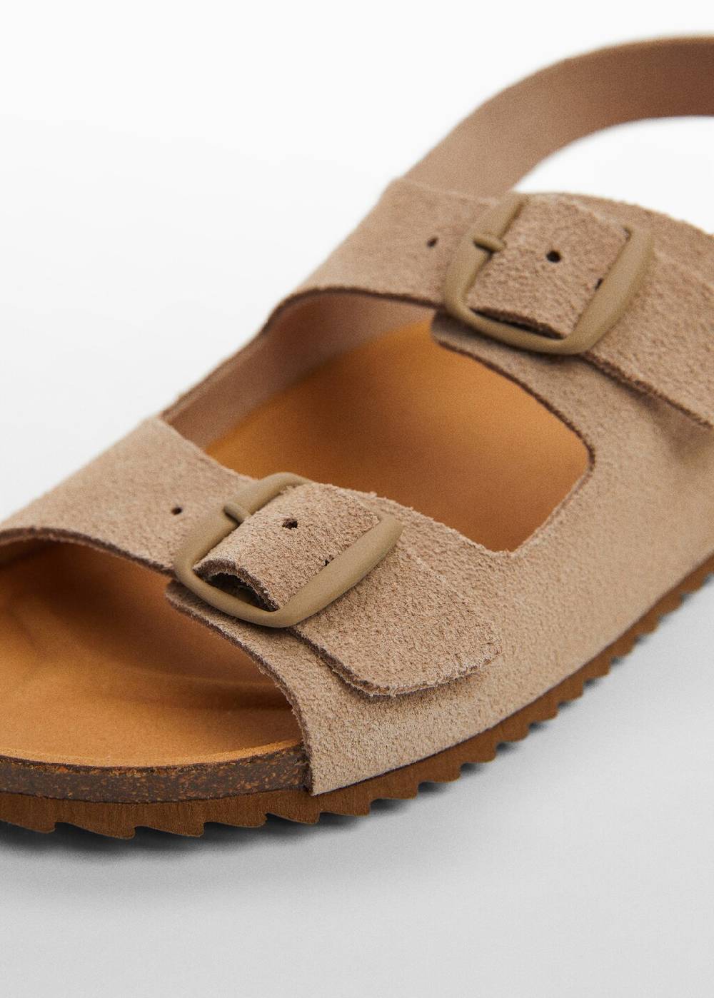 Mango Ledersandalen mit Schnallen Bis zu 65% Rabatt