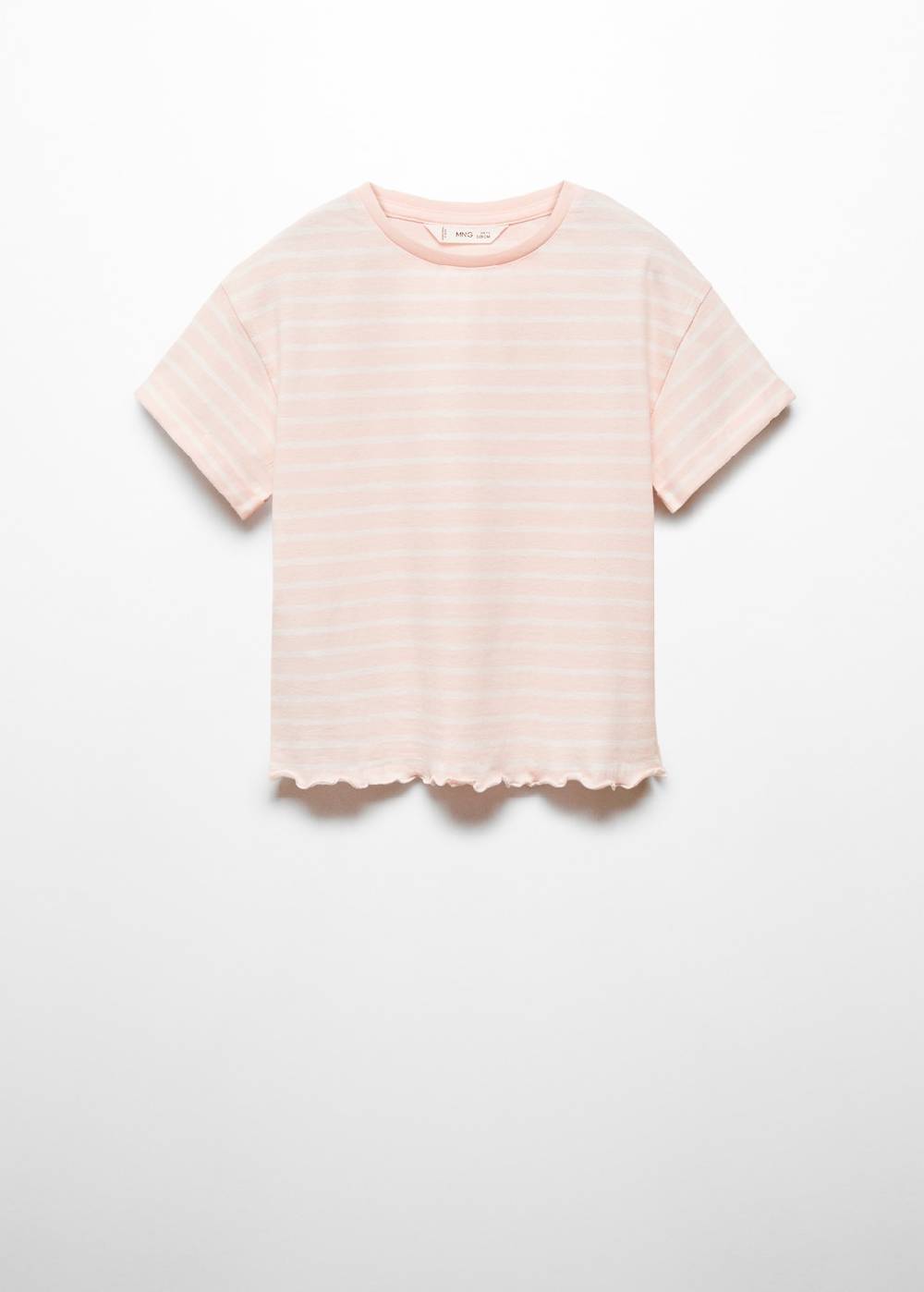 Mango Gestreiftes Baumwoll-Shirt Riesige Rabatte