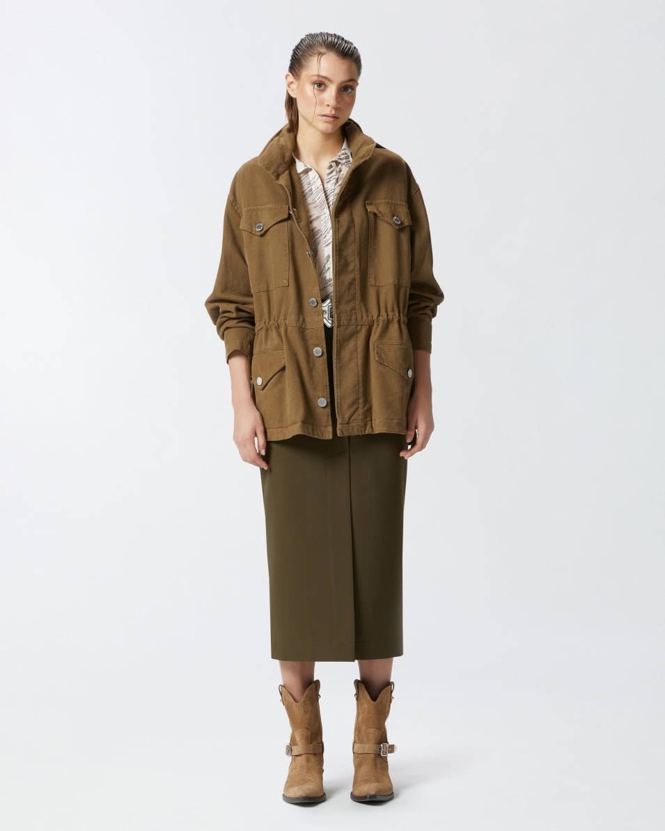 Pinko Utility-Hemdjacke aus Baumwolle Online Outlet