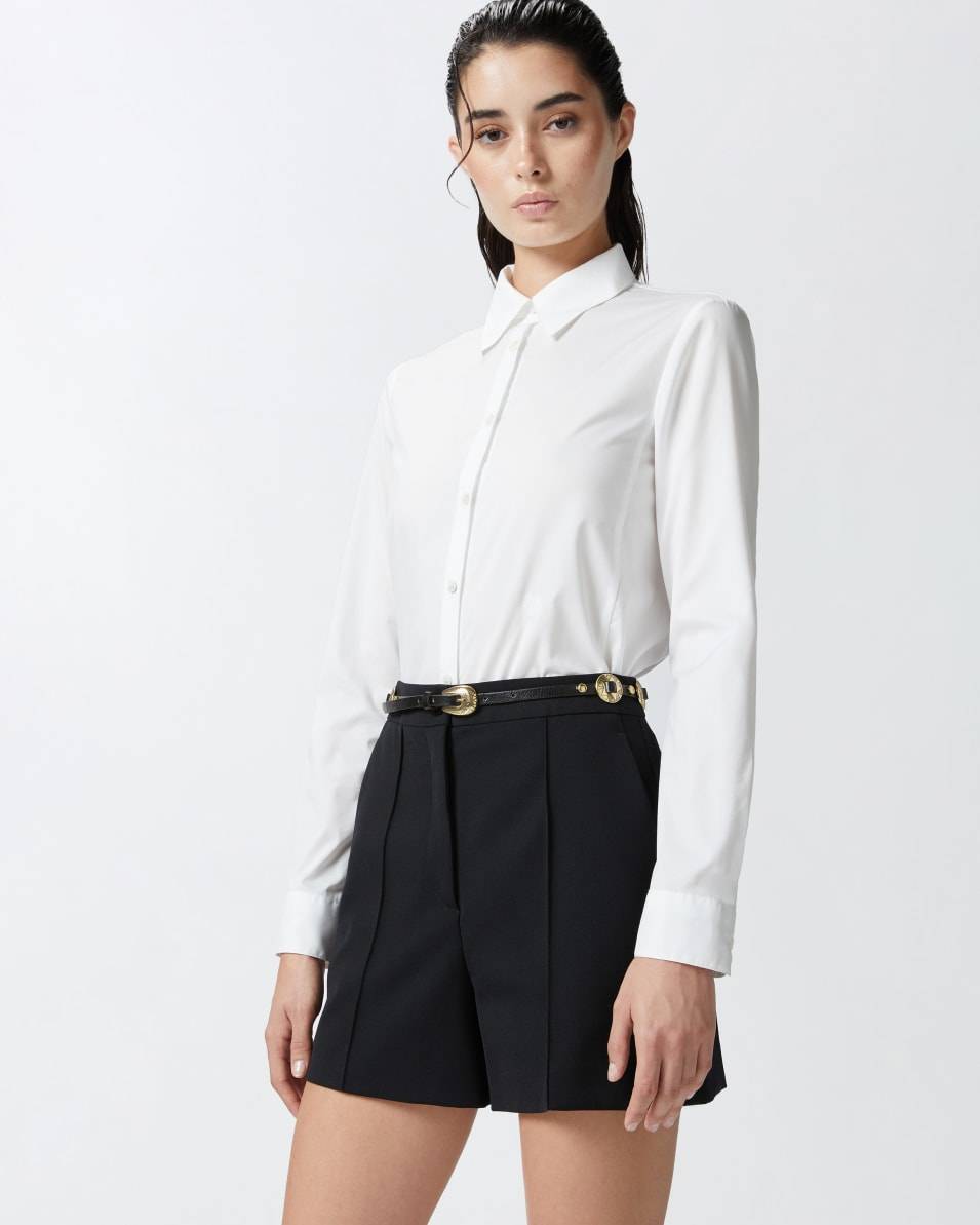 Pinko Hemdbluse im Slim Fit aus Stretch-Popeline mit Stickerei Wochenangebot