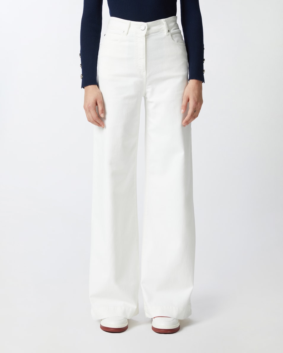 Pinko Wide-Leg-Hose aus gefärbtem Twill Letzte 2 Tage