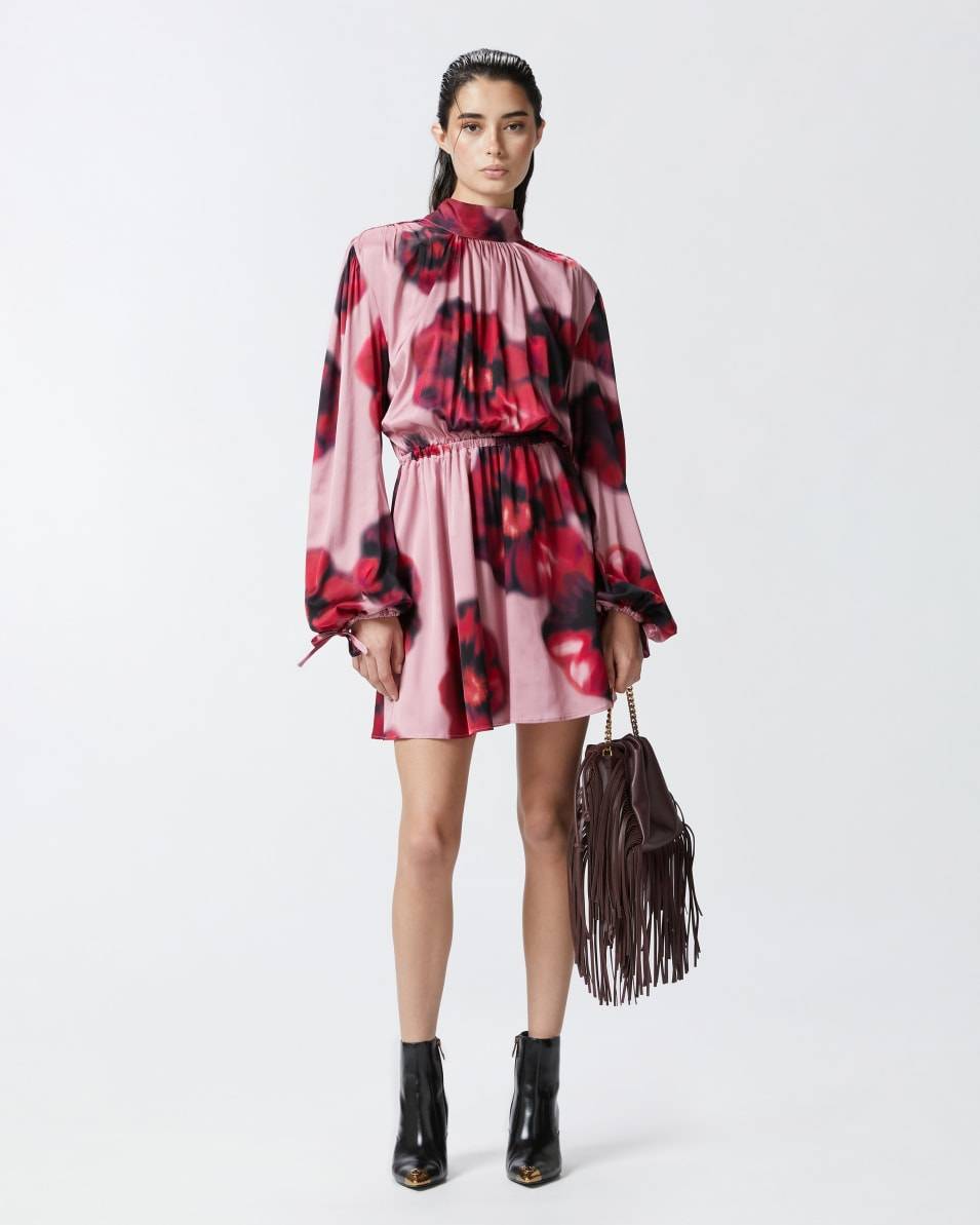 Pinko Rückenfreies Minikleid mit Blumenprint Bis zu 65% Rabatt
