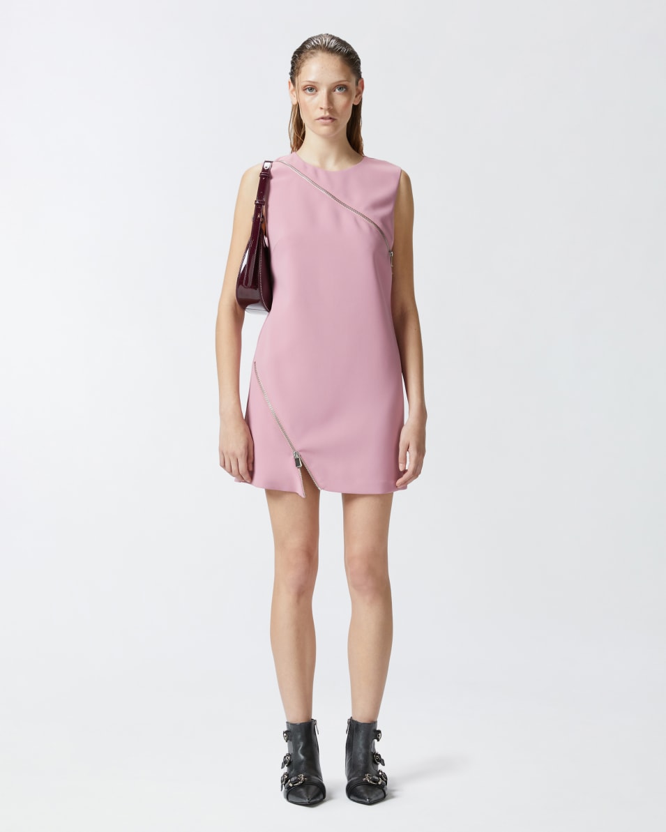 Pinko Kurzes Kleid mit asymmetrischem Reißverschluss Nur für heute