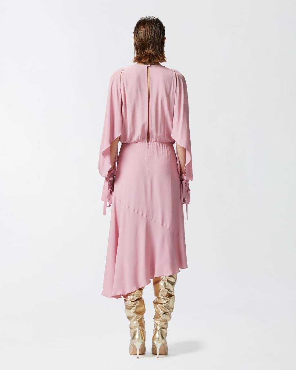 Pinko Asymmetrisches Midikleid aus Crêpe Super Rabatt