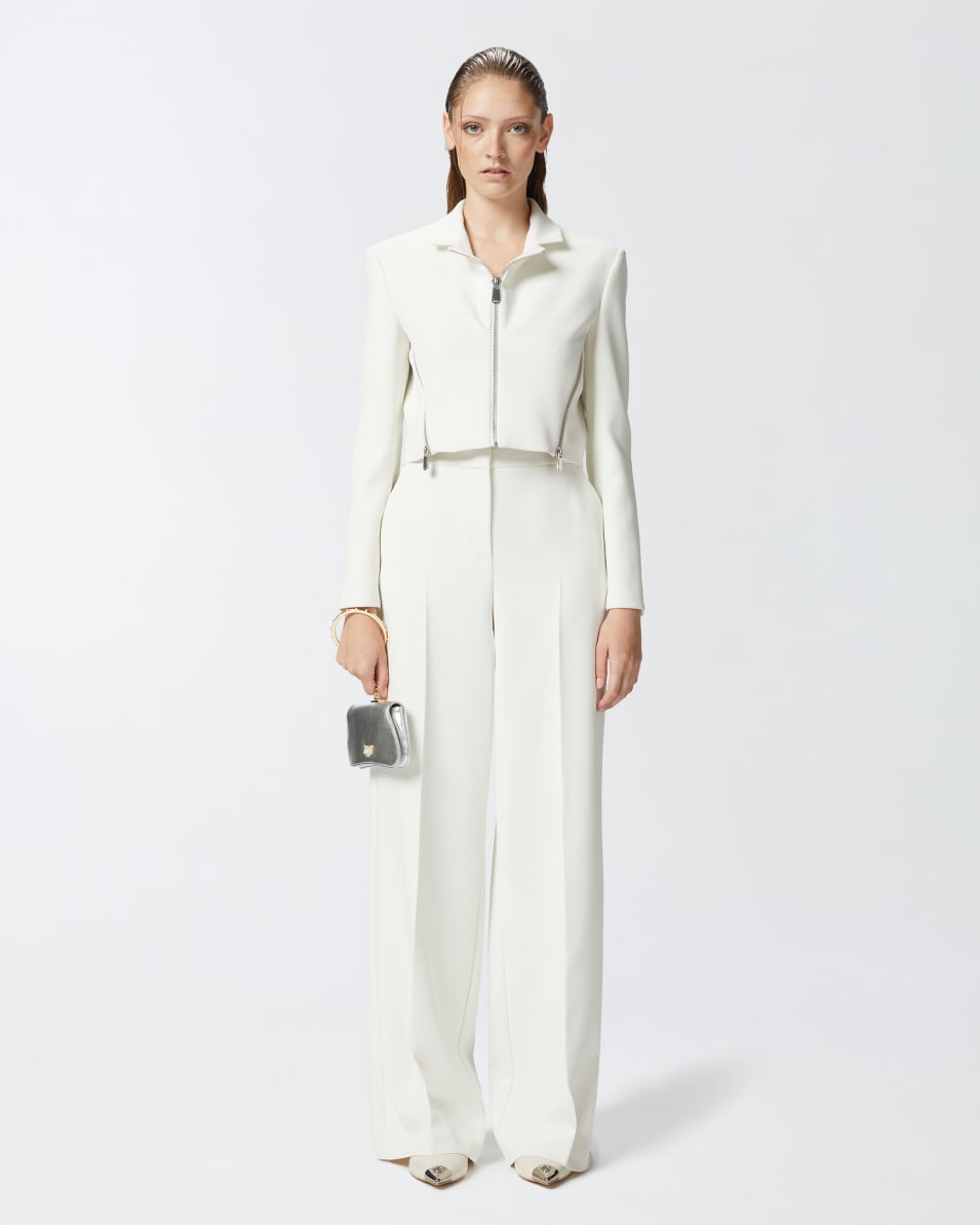Pinko Elegante Palazzo-Hose aus Crêpe Lagerräumung