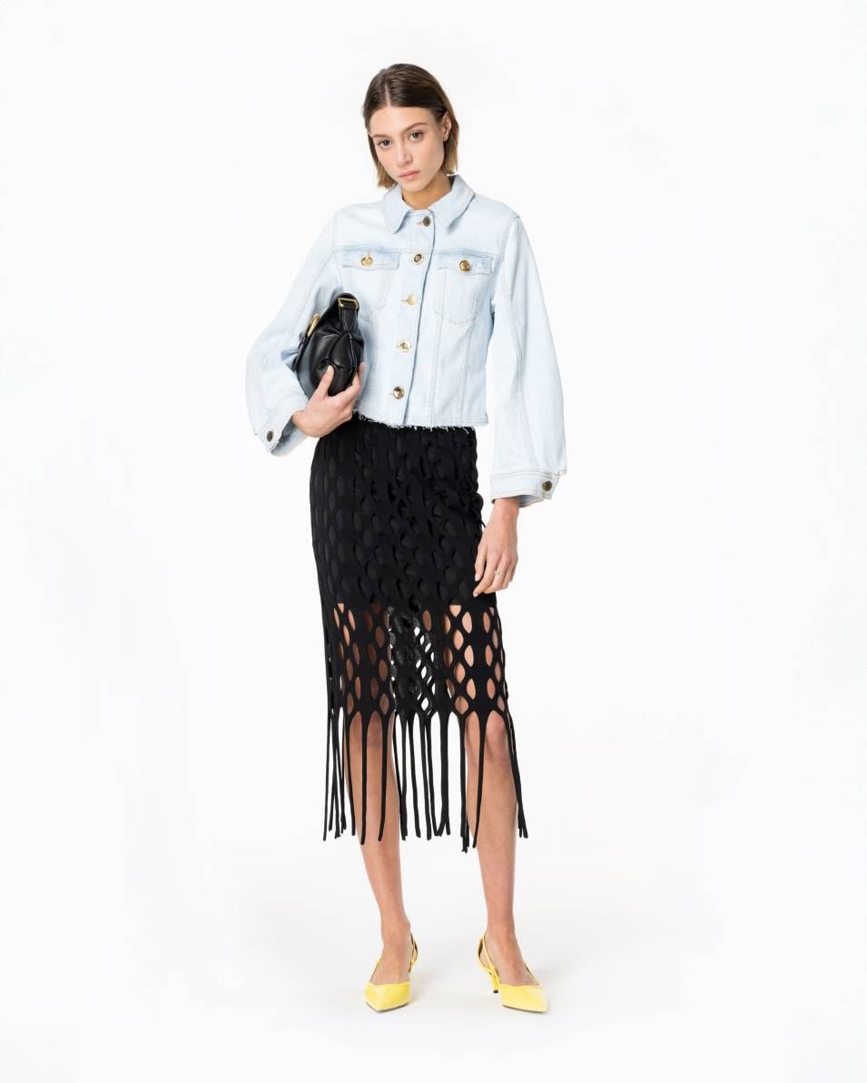 Pinko Jeansjacke Baby Blue zollfrei