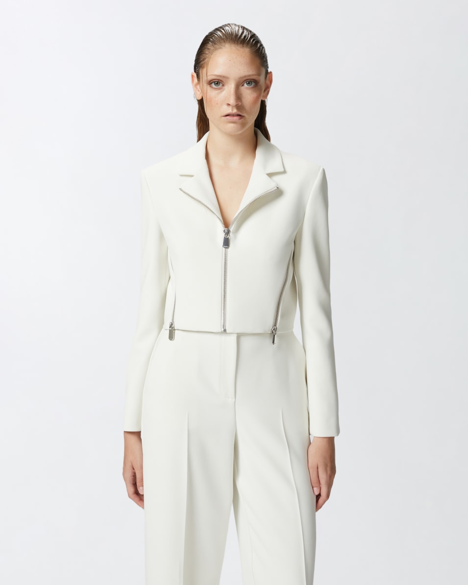 Pinko Kurzjacke aus Crêpe-Stoff mit Reißverschluss Valentinstagsangebot