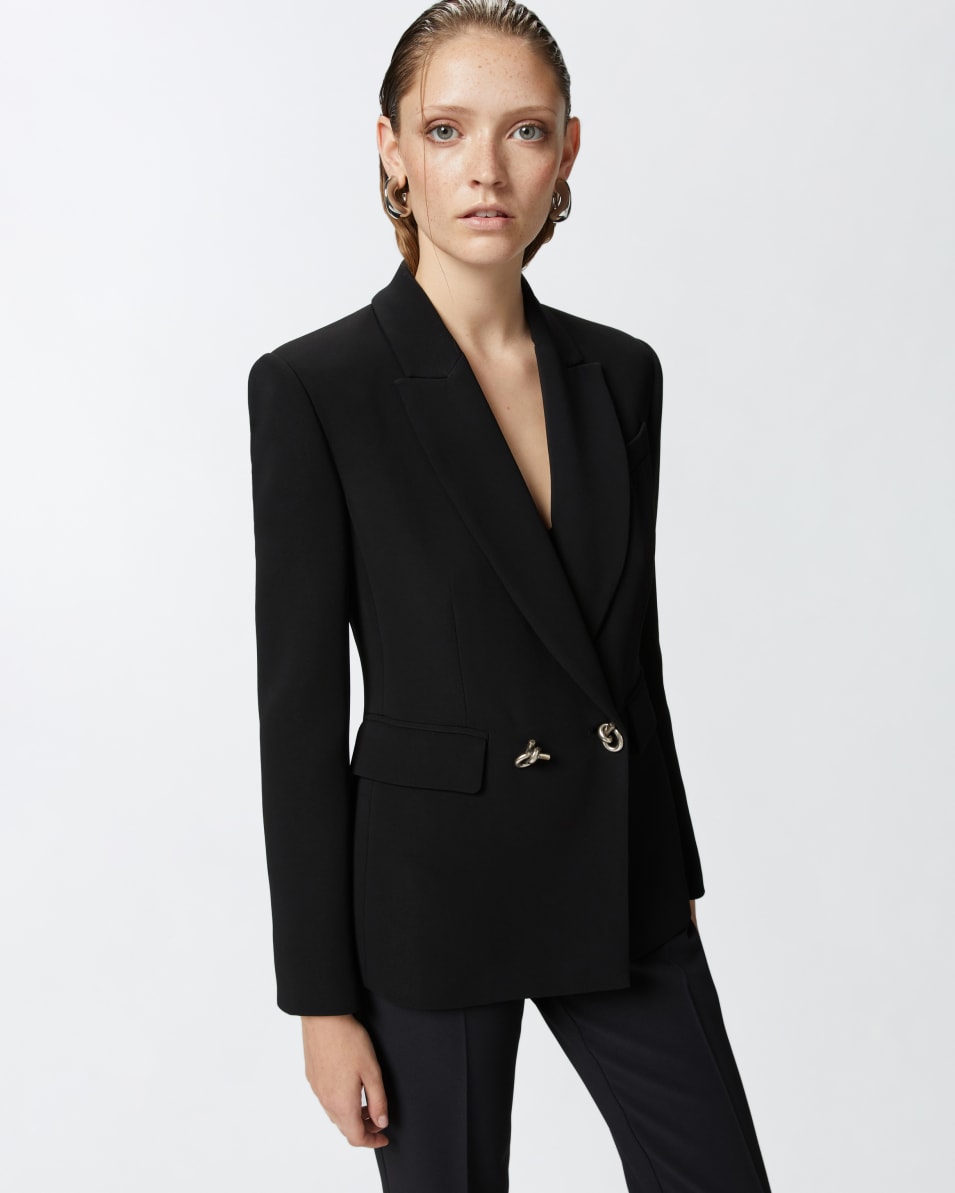 Pinko Blazer aus technischem Cady mit Metallknöpfen Räumungsverkauf