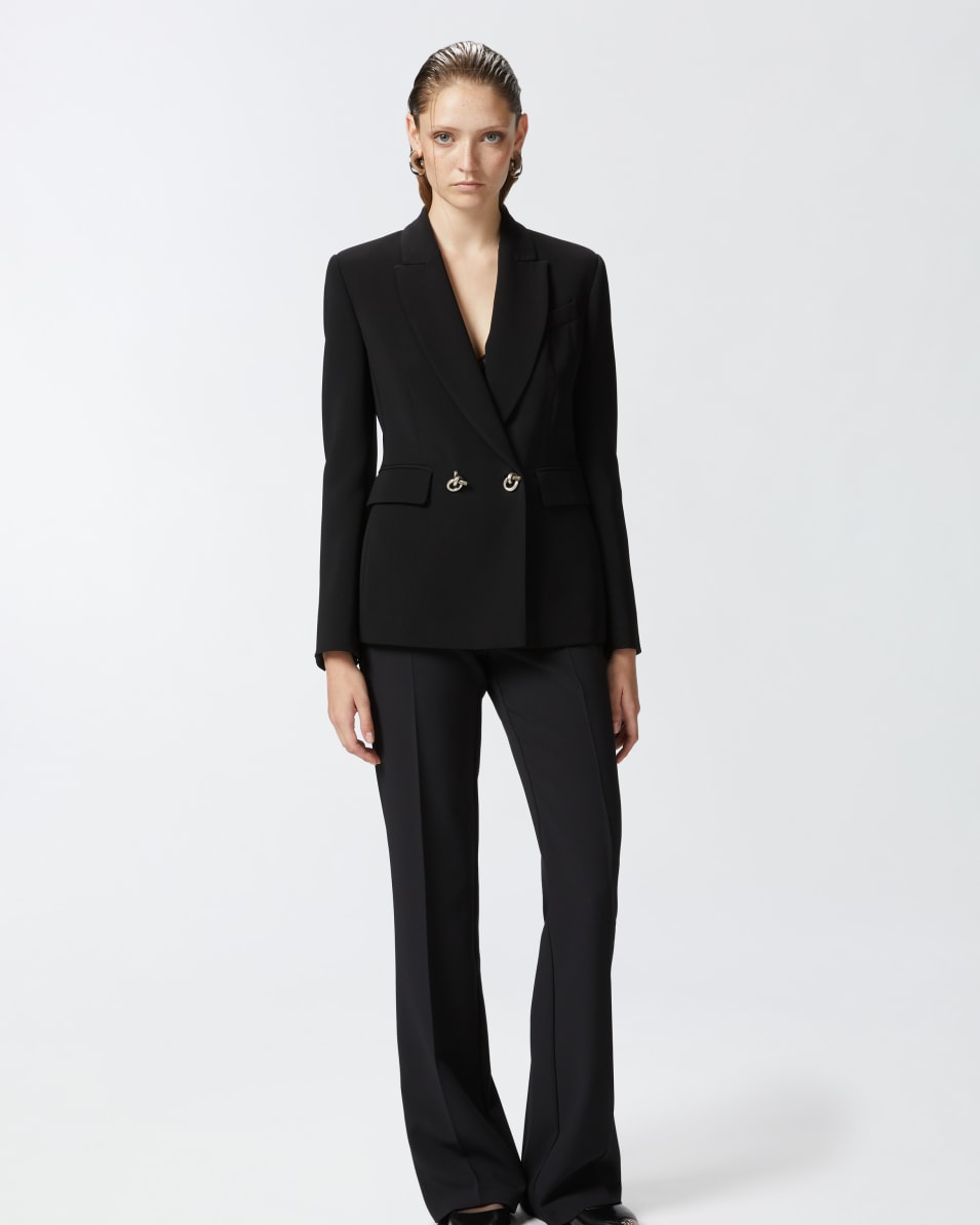 Pinko Blazer aus technischem Cady mit Metallknöpfen Räumungsverkauf
