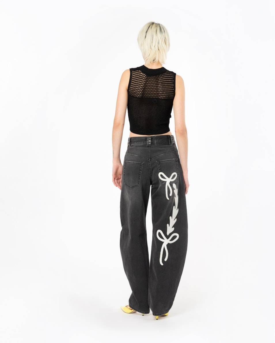 Pinko Crop-Top Netzgewebe Sonderangebot