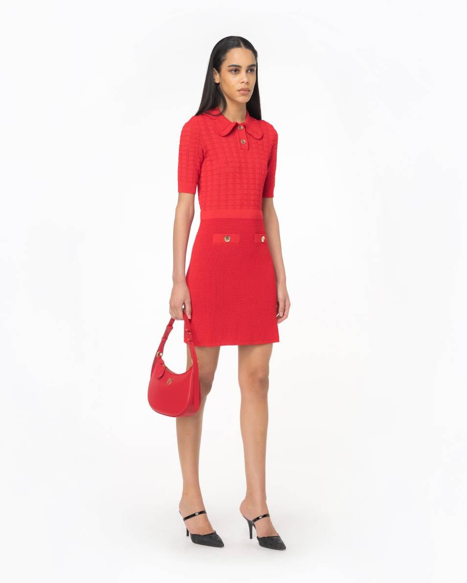 Pinko Minikleid aus Strick mit Fächermuster Angebote