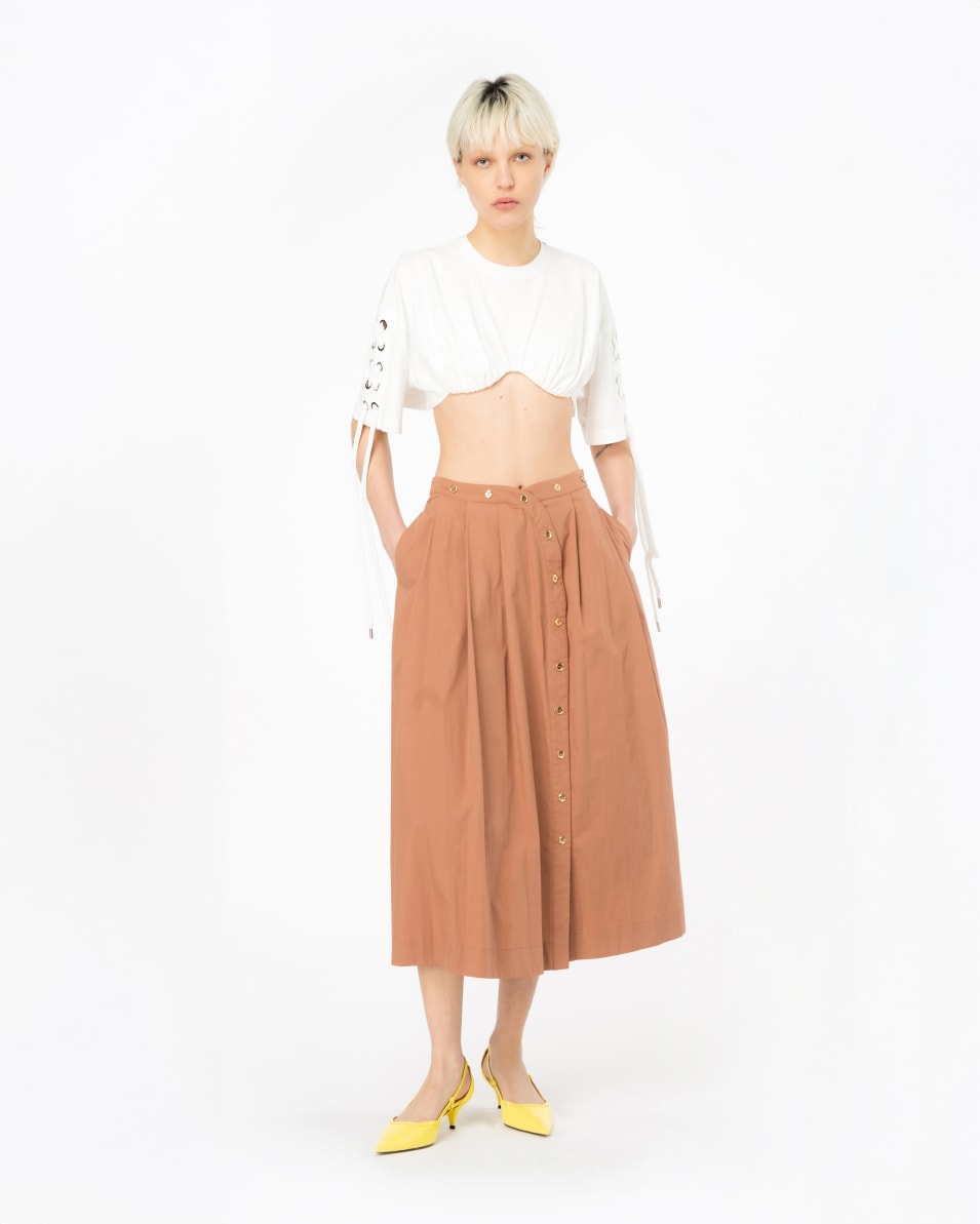 Pinko Crop-Oberteil mit Kreuzschnürung Begrenztes Angebot