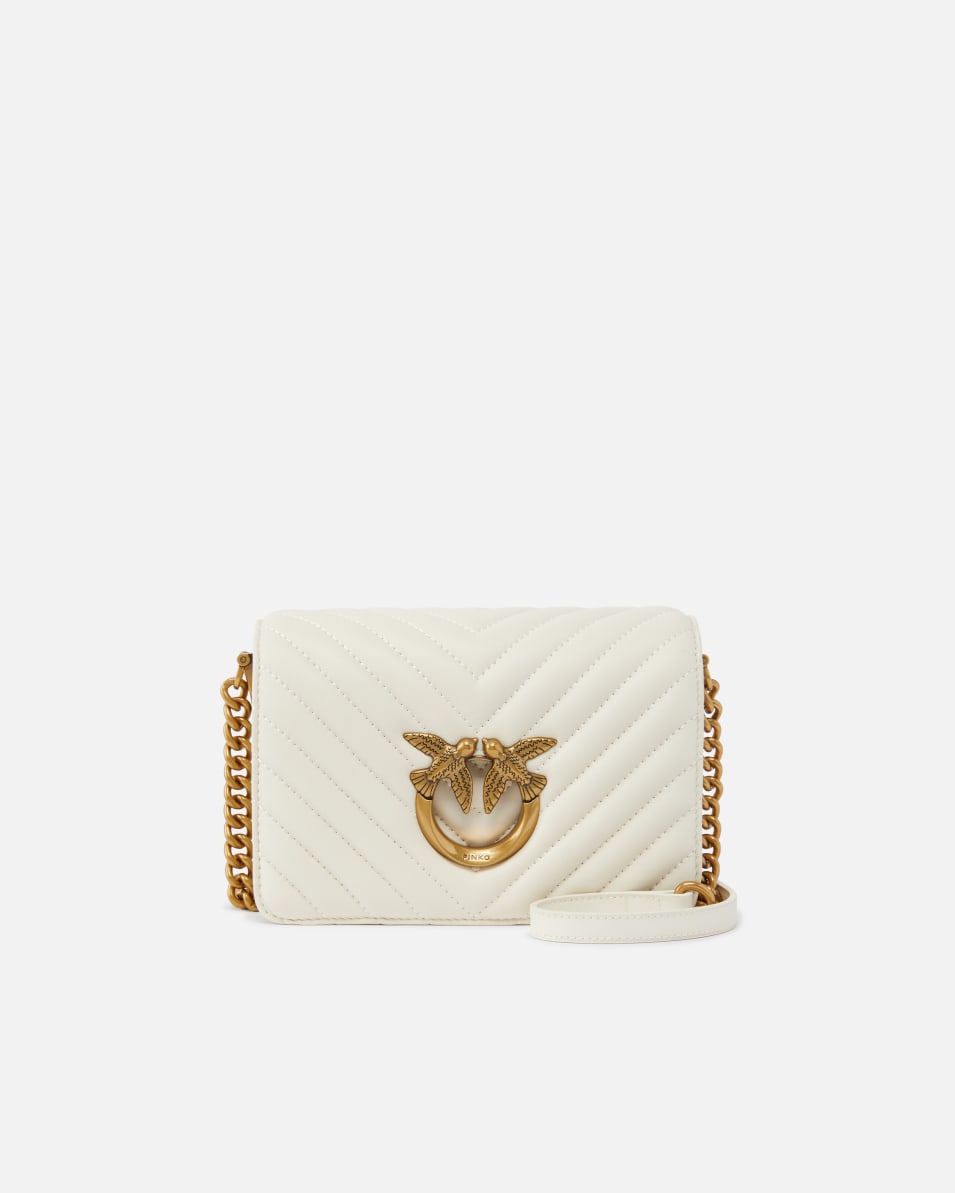 Pinko Mini Love Bag Click Fischgrat Preisnachlass