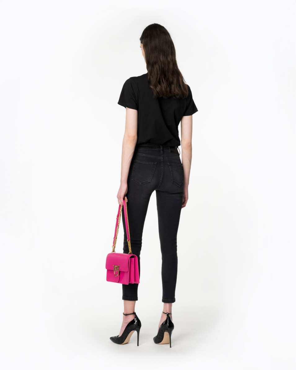 Pinko Skinny-Jeans aus schwarzem Stretch-Denim Jubiläumsangebot