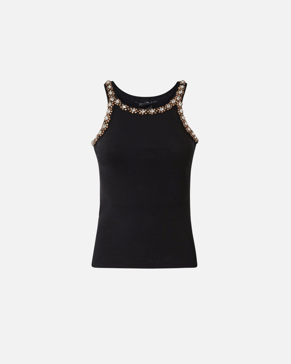 Pinko Tanktop mit glänzender Stickerei 50% Rabatt für begrenzte Zeit