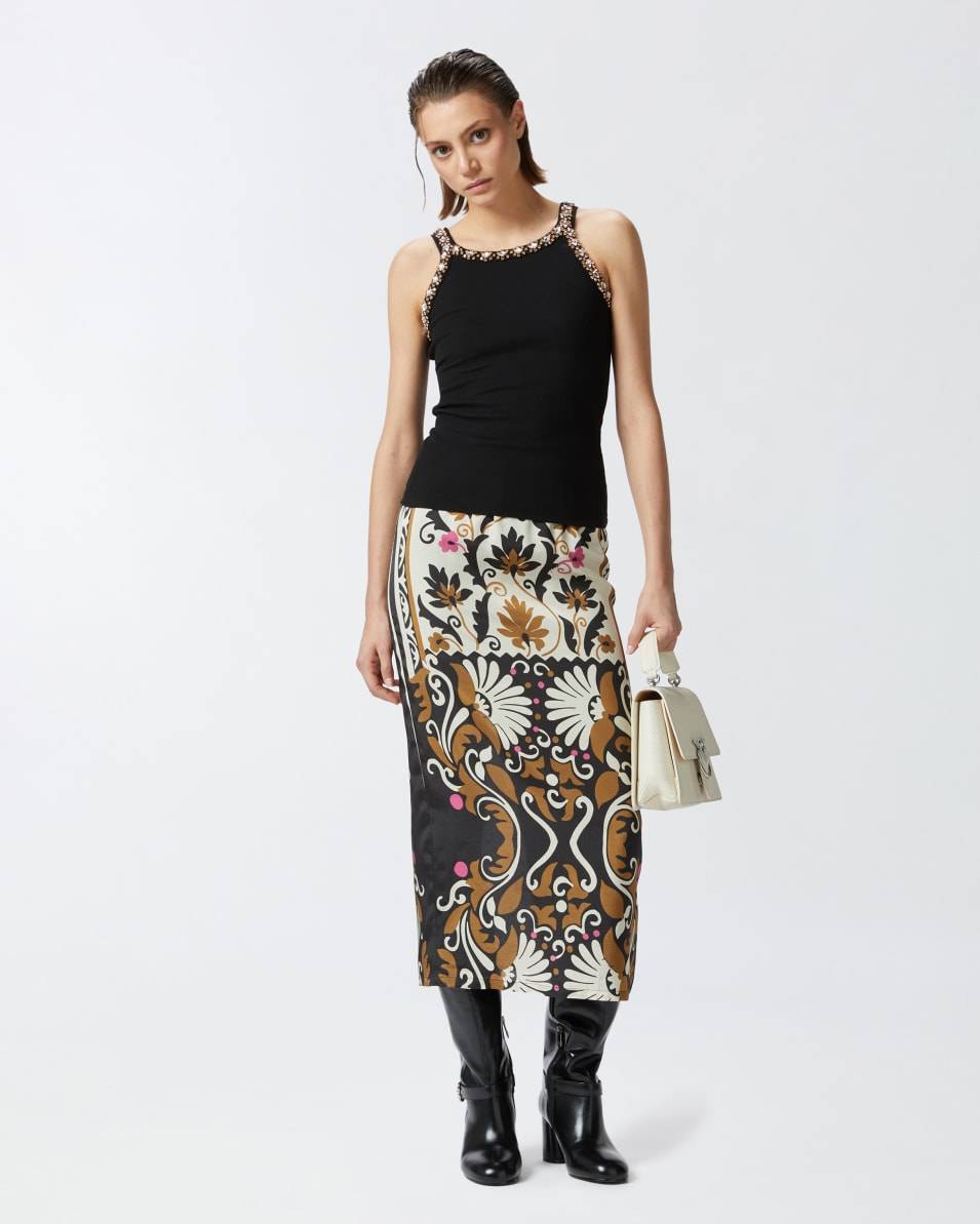 Pinko Tanktop mit glänzender Stickerei 50% Rabatt für begrenzte Zeit