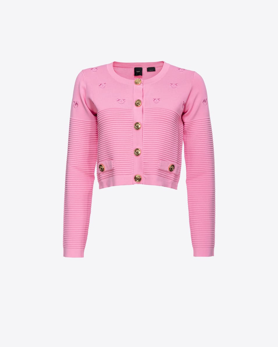 Pinko Kurzer Cardigan Jacquard Love Birds Günstig kaufen