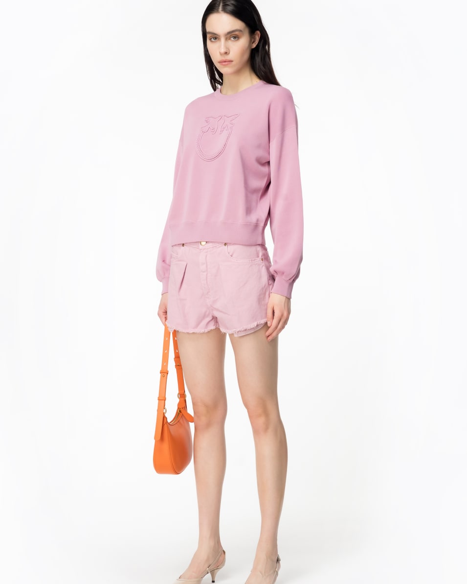 Pinko Pullover Applikation Love Birds Flash Sale