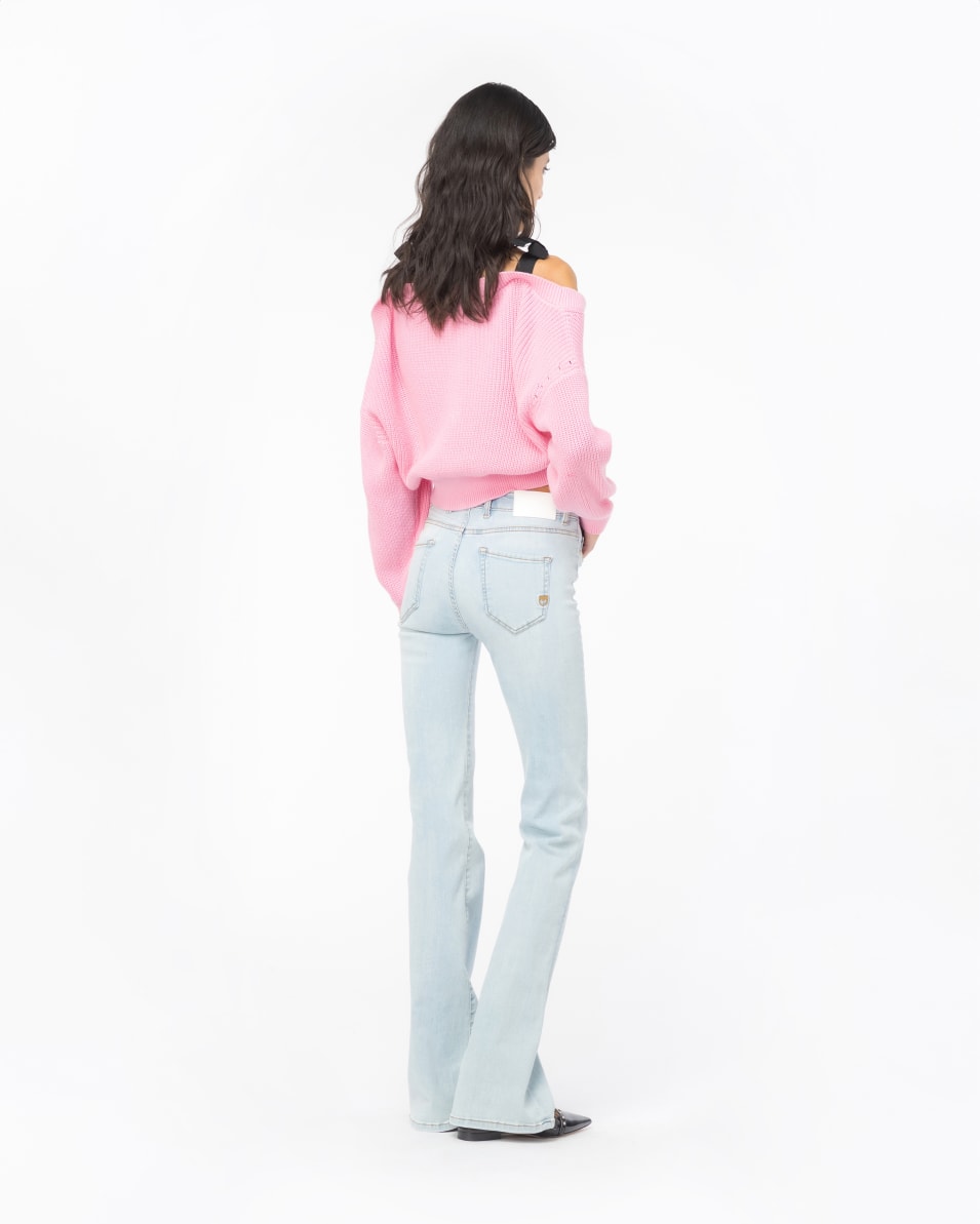 Pinko Schlagjeans Denim Baby Blue Osterangebot