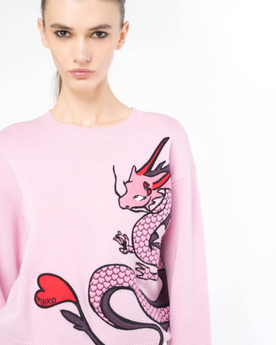 Pinko Pulli Drachenstickerei Vatertagsangebot