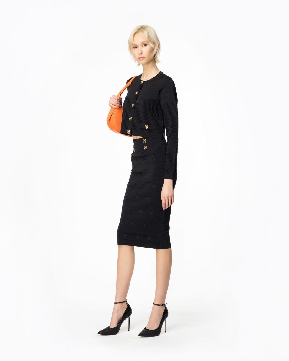 Pinko Longuette-Rock Love Birds-Jacquard Fabrik Onlineshop