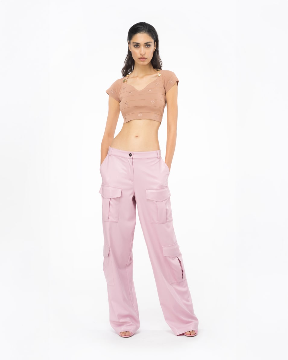 Pinko Crop-Top Jacquard Love Birds Fabrikpreis