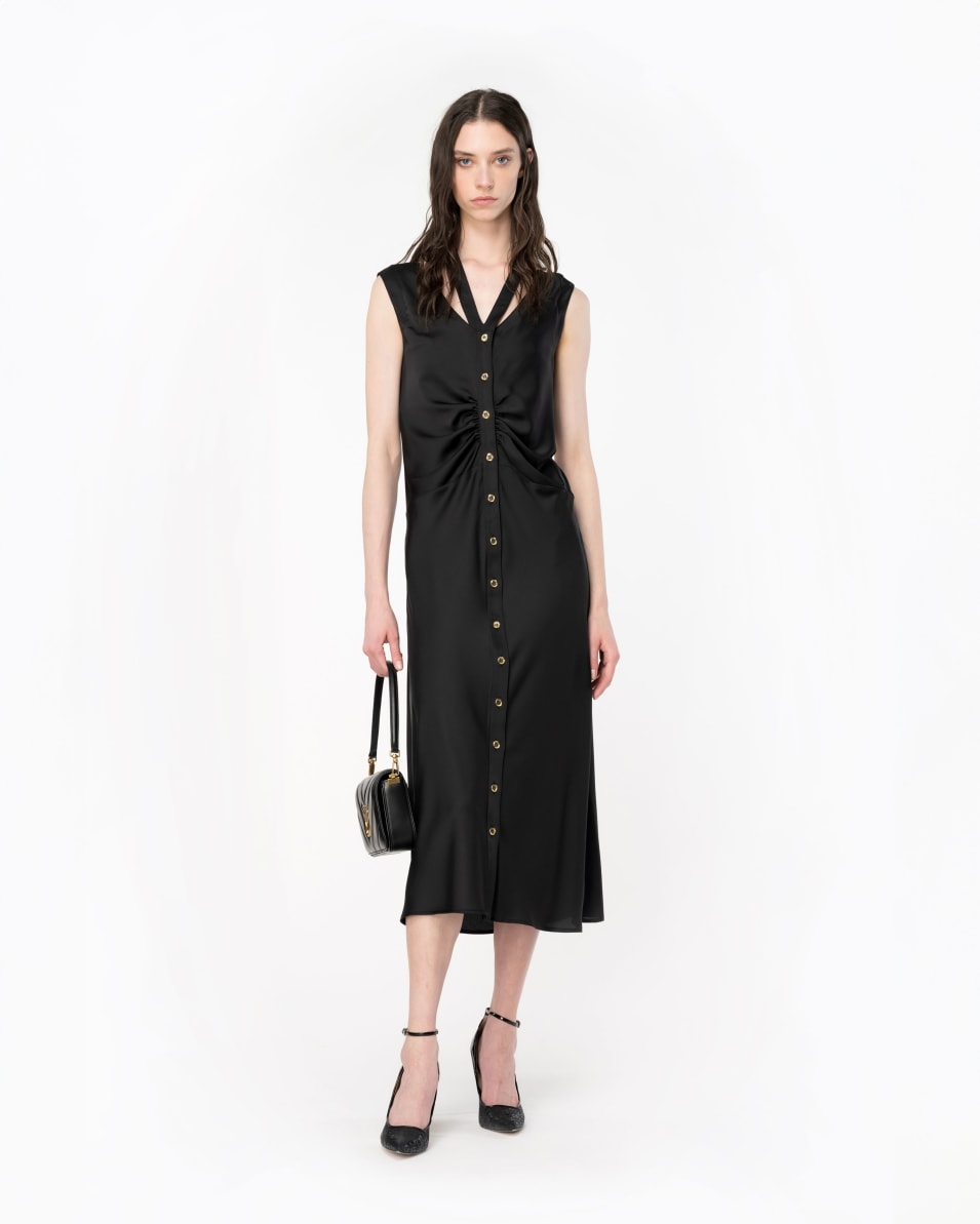Pinko Midikleid aus mattem Satin Versandkostenfrei
