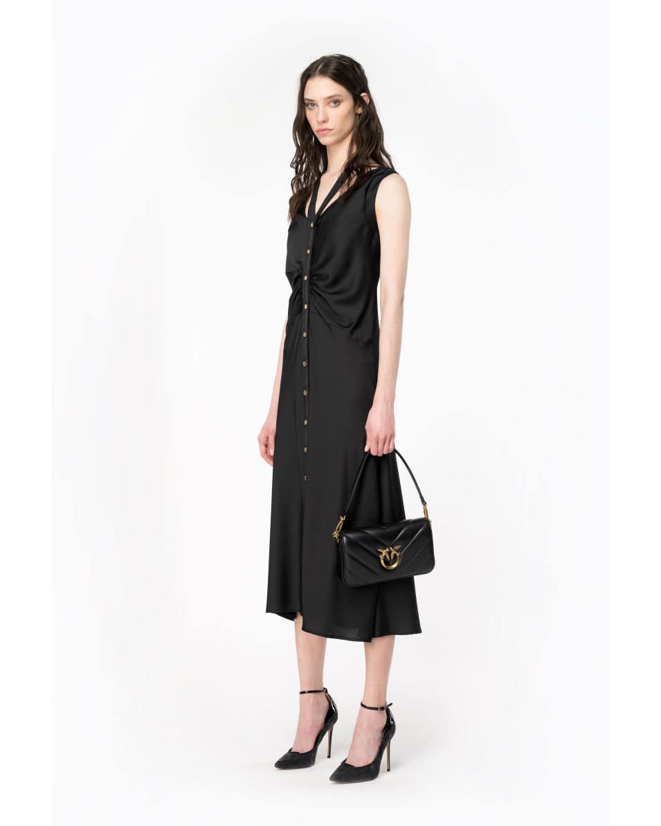Pinko Midikleid aus mattem Satin Versandkostenfrei