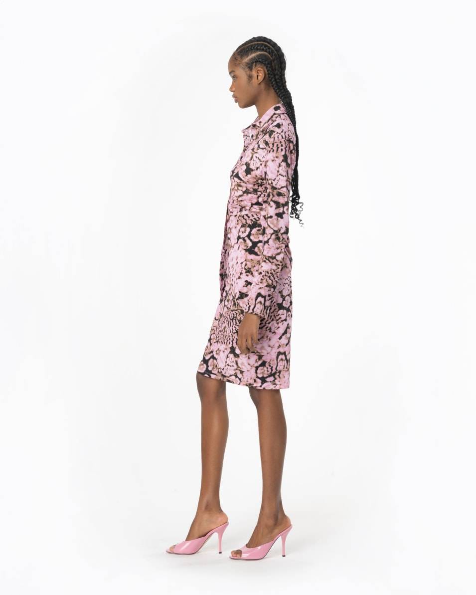 Pinko Longuette-Rock Print Coral Scanner Online Shopping