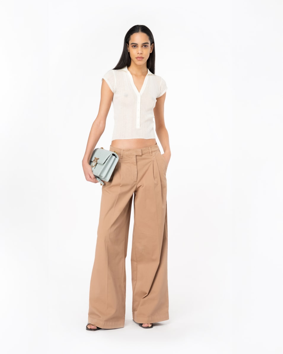 Pinko Wide-Leg-Hose aus Cavalry-Gewebe Black Friday
