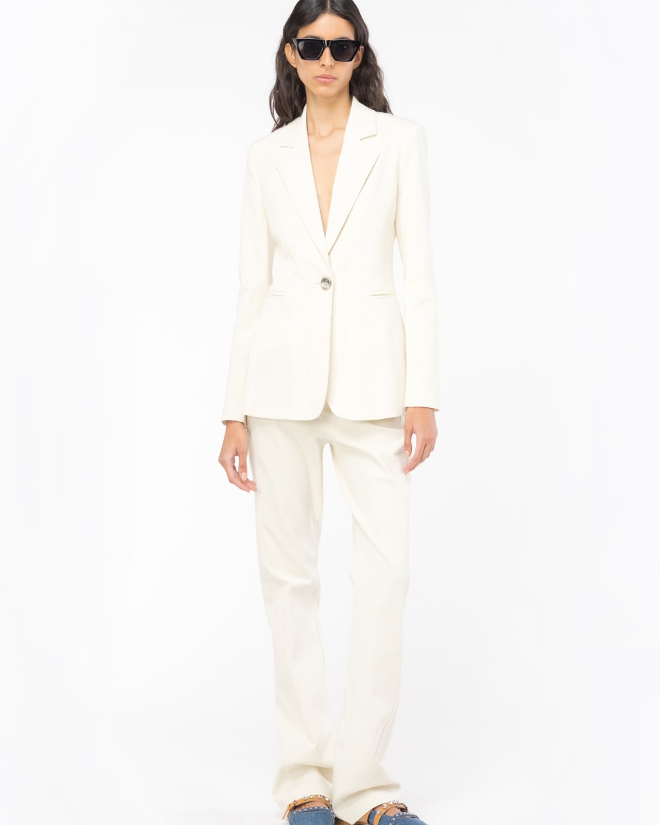 Pinko Einreihiger Blazer aus zwei Materialien Cyber Monday