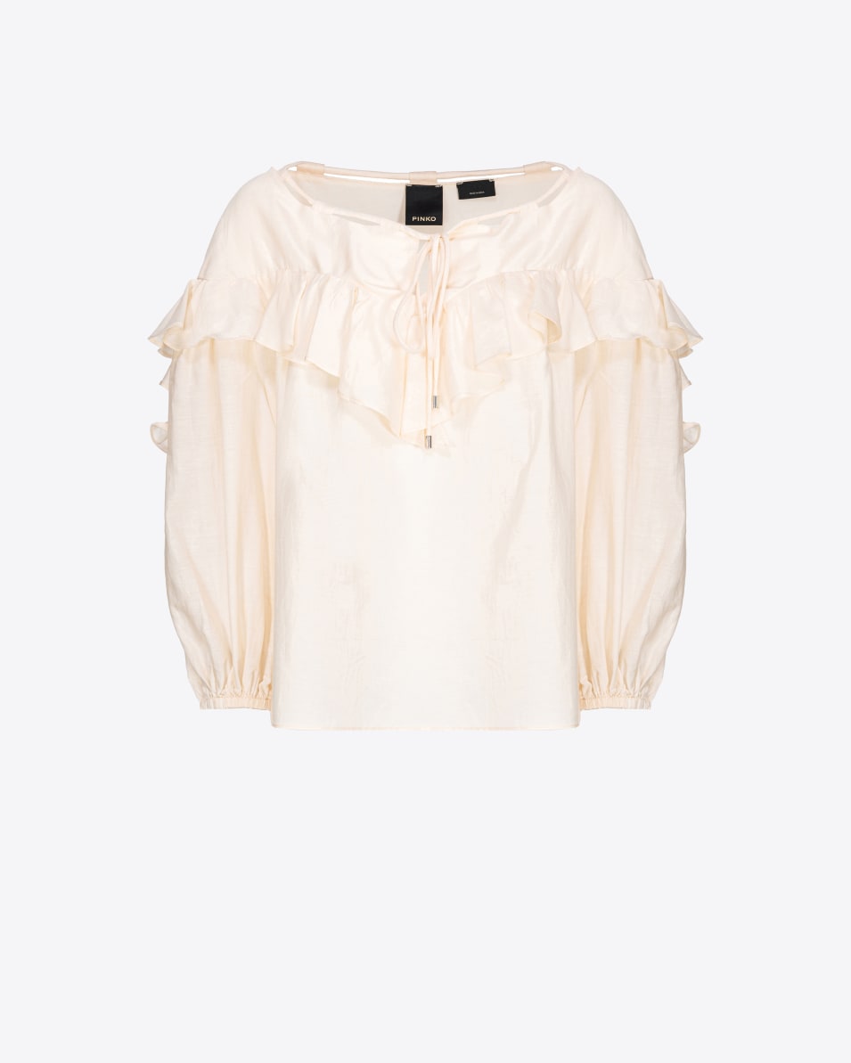 Pinko Bluse mit großem Volant Jubiläumsangebot
