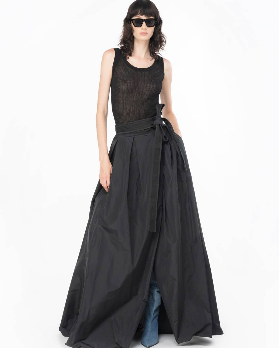 Pinko Eleganter Maxirock aus Taft Online Outlet