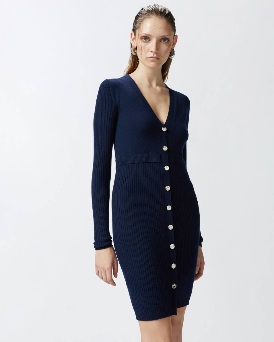 Pinko Geripptes Minikleid aus Wolle Bis zu 55% Rabatt