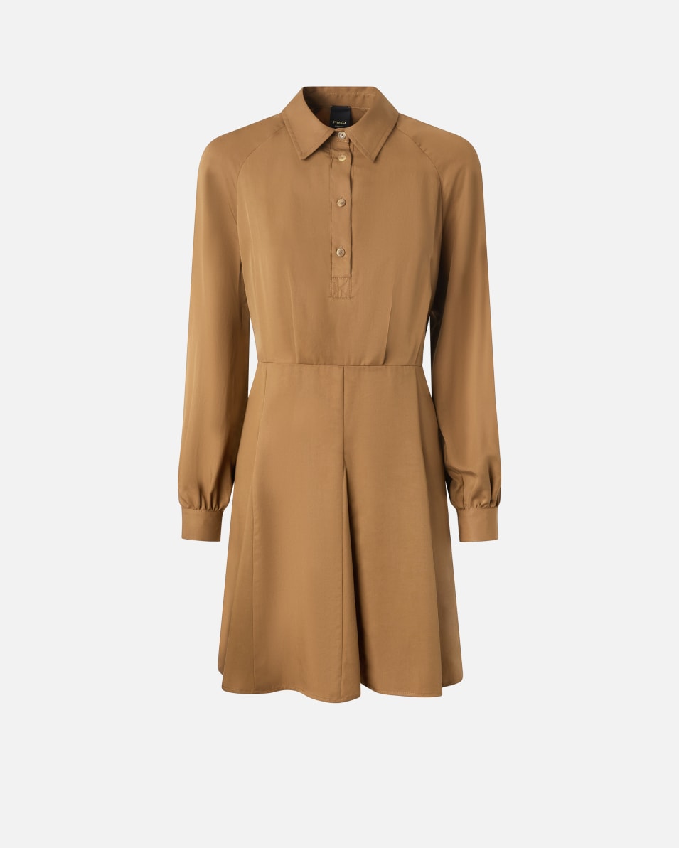Pinko Hemdblusenkleid mit weicher Textur Discount Store für neue Produkte