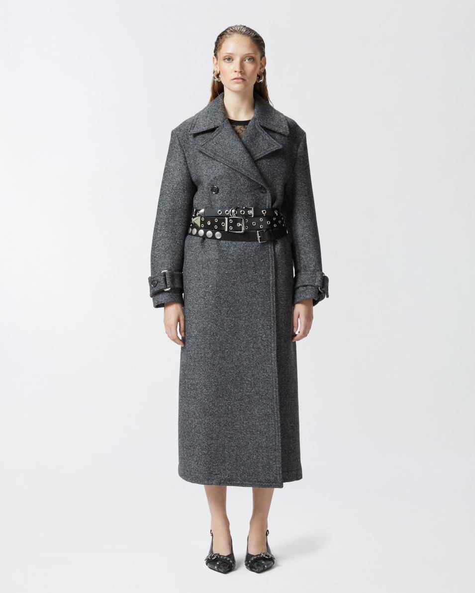 Pinko Mantel im Trenchcoat-Stil mit Gürtel Riesige Rabatte