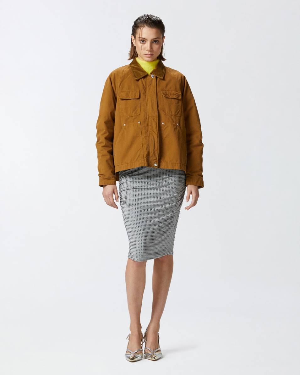 Pinko Cabanjacke mit Cordkragen Rabatt