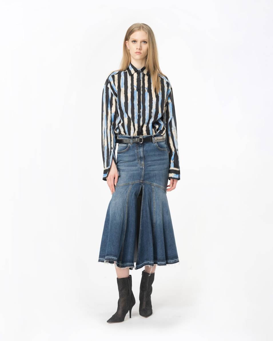 Pinko Bluse Pinselstrich-Print Kostenlose Rückgabe